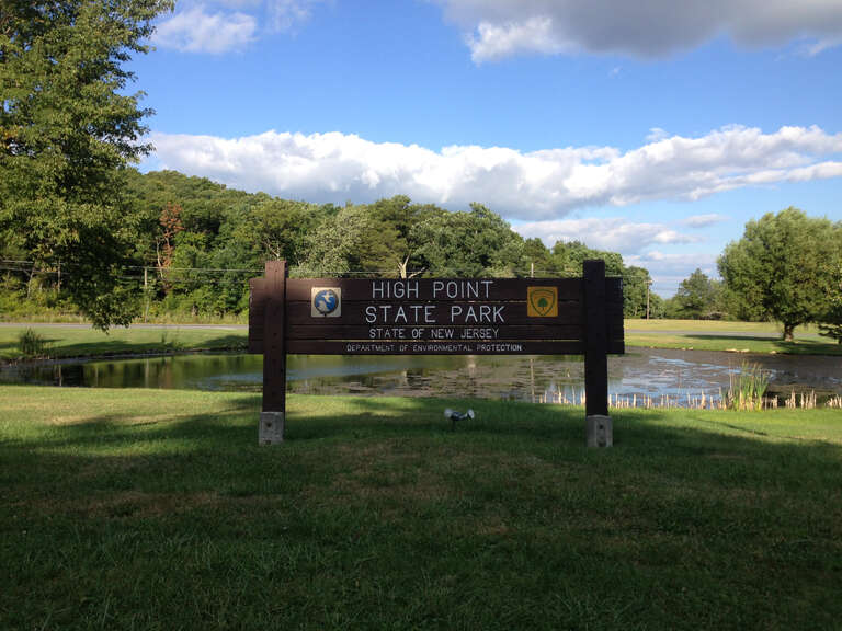 Sign for High Point State Park, New Jersey
