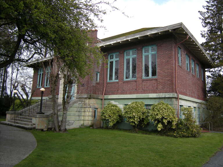 Auburn Dance Center, formerly Auburn Public Library, 306 Auburn Avenue, Auburn, Washington. The building is listed on the National Register of Historic Places.