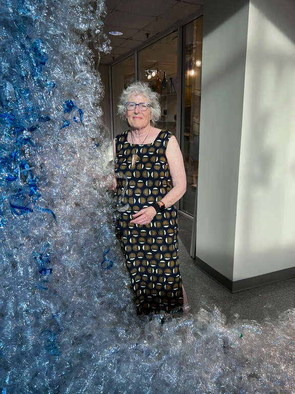 Recycled materials are at the heart and soul of Bryant's environmental art and community engagement projects