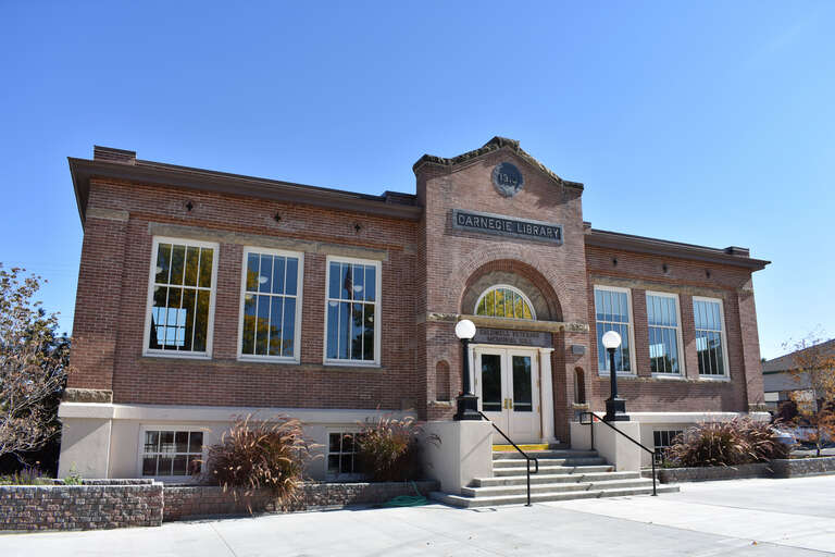 The Caldwell Carnegie Library, reopened in 2017 as the Caldwell Veterans Memorial Hall in Caldwell, Idaho.