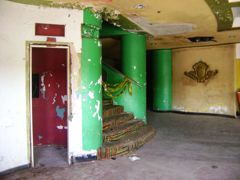 Please excuse the quality, shot through  the dirty glass of the doors.