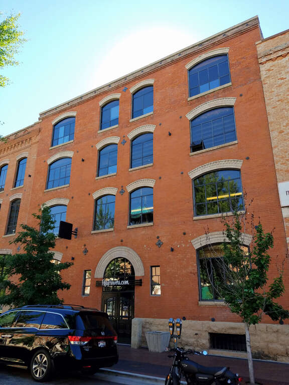 The Carlson &amp;amp; Lusk warehouse (1906) in Boise, Idaho, was designed by Tourtellotte and Hummel and is part of the South 8th Street Historic District.