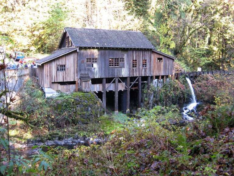 1876 water-powered grist mill near Woodland, Washington