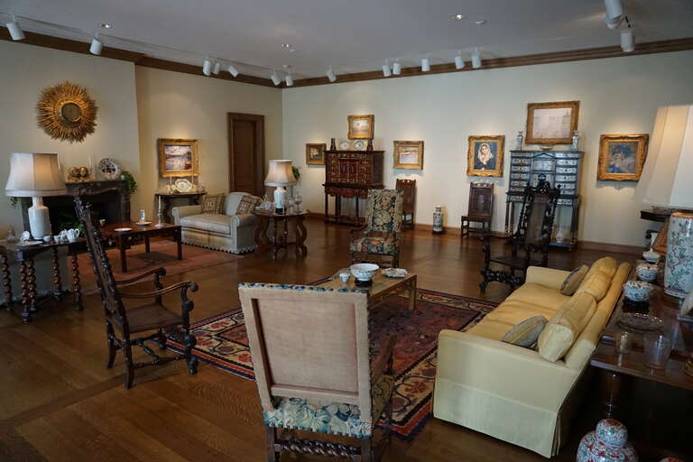 The Villa La Pausa salon replica at the Dallas Museum of Art in Dallas, Texas (United States).