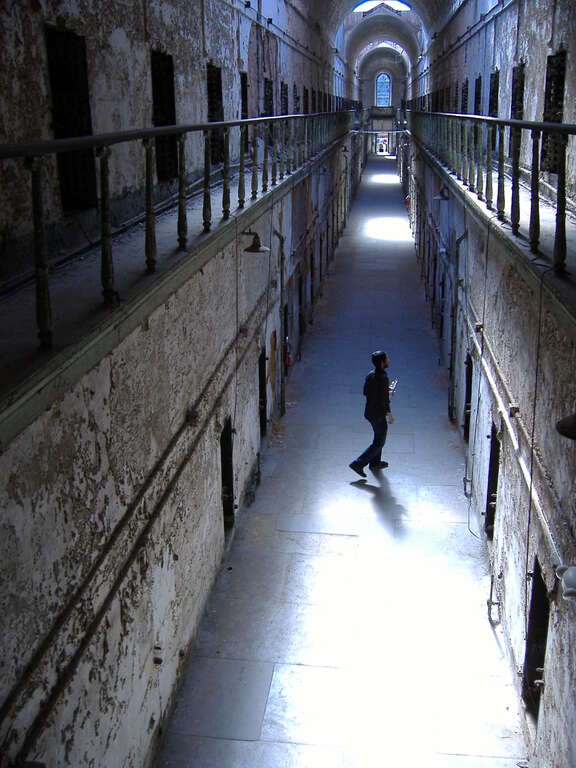 Eastern State Penitentiary cell block in en:Philadelphiaen:Category:Eastern State Penitentiary

en:Category:Images of Philadelphia, Pennsylvania