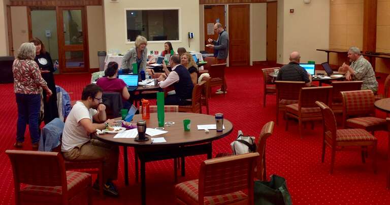 Black Stories at UVa editathon in Harrison/Small Auditorium