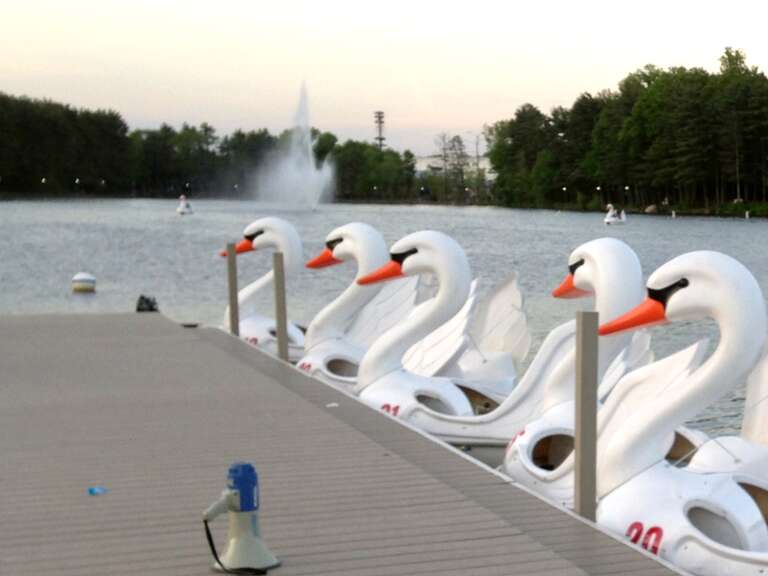 Essex County Paddle Boats at the Orange Reservoir in West Orange, New Jersey