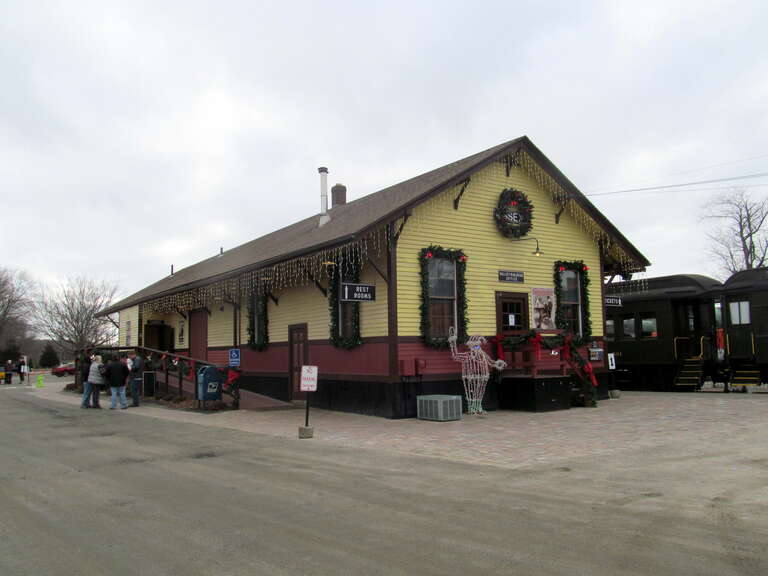 The Valley Railroad's Essex station in December 2016