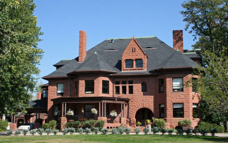 Fitzroy Place, located at 2160 South Cook Street in Denver, Colorado. Formerly a private residence, the building is now the headquaters of Accelerated Schools of Denver. It is listed on the National Register of Historic Places.