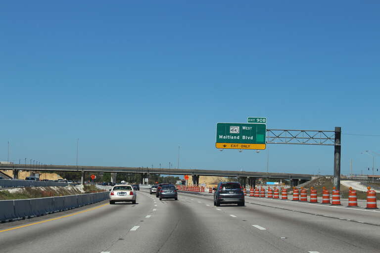 Florida I4eb Exit 90B, Maitland, Orange County, Florida