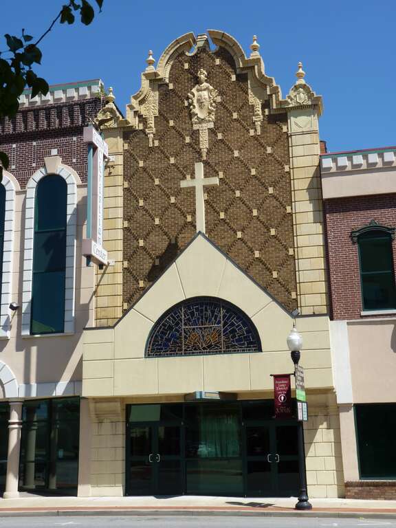 Location of Old Fox Theater in Joplin, MO, now a church.