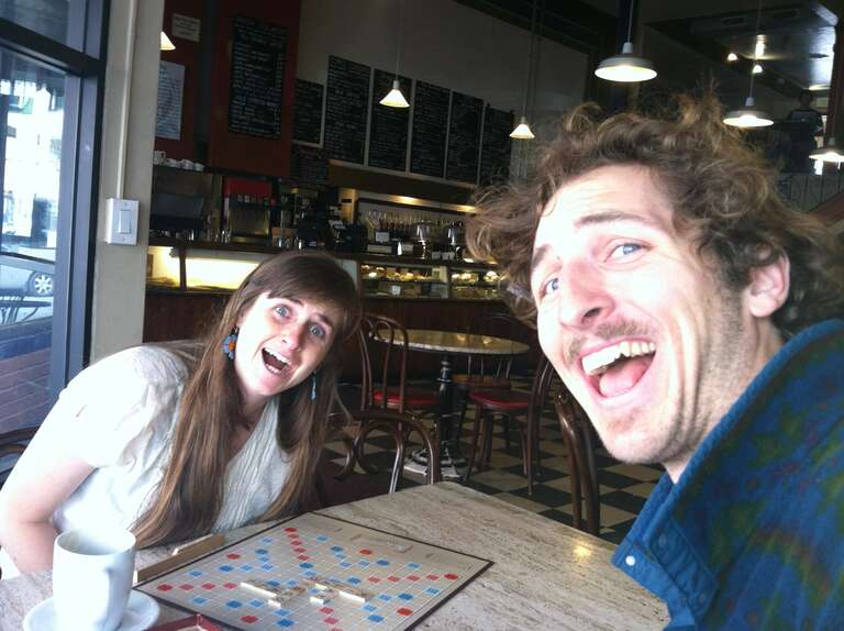 Board games such as Scrabble were played at the Med