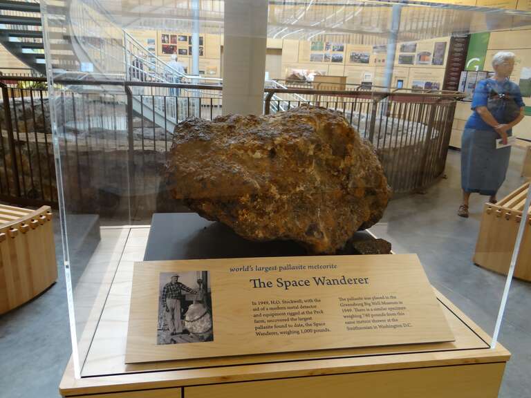 &quot;World's Largest Pallasite Meteorite&quot; in Greensburg, Kansas.