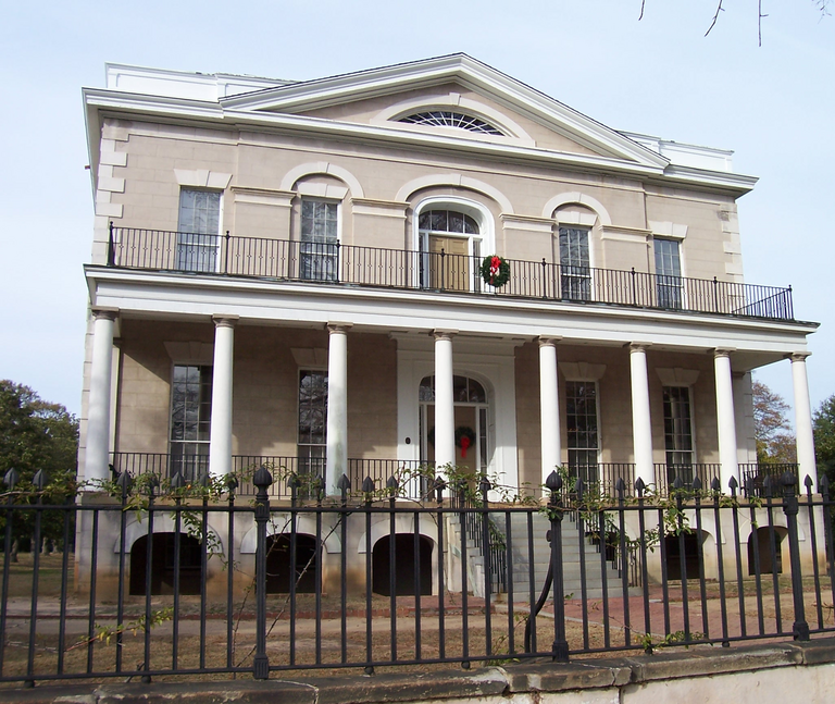A cropped shot of the Hampton-Preston House, 1615 Blanding Street, Columbia, South Carolina on the National Register of Historic Places.