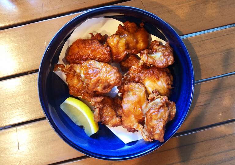 Karaagé at Hana Japanese Restaurant in Rohnert Park, California.