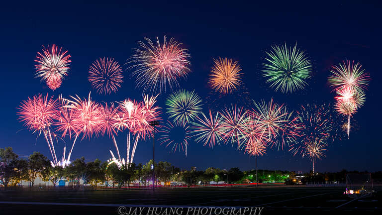 Alameda County Fair Fireworks in Plesanton, CA
This is a image composed of fireworks images I taken during the fireworks show last night.
I decided to stay in my own town to shoot the fireworks in this holiday since the fog rolled in to the city.