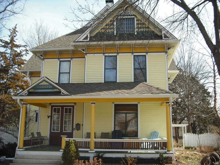 The Edward House House at 17th &amp;amp; Mass in Lawrence, KS.  On NRHP.
