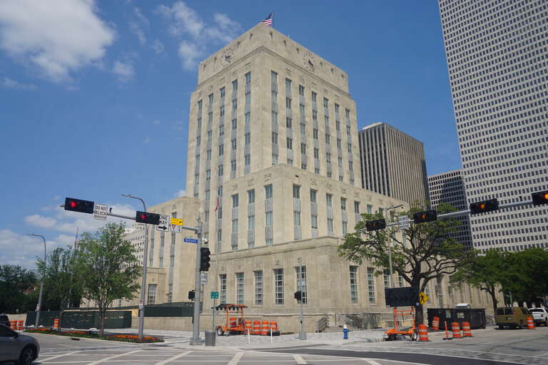 Houston City Hall in Houston, Texas (United States).