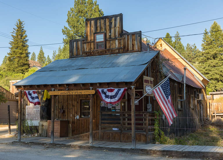 Historic building on Main Street, Idaho City, Idaho