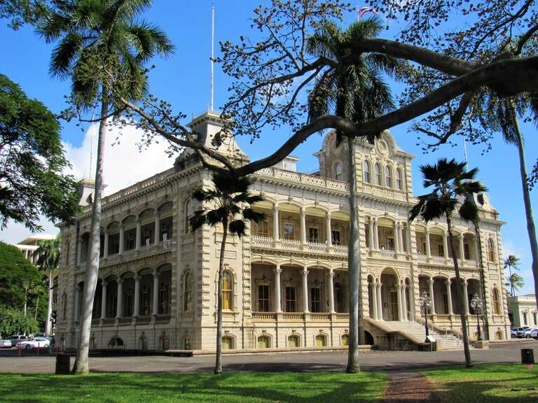 The Iolani Palace in Honolulu.