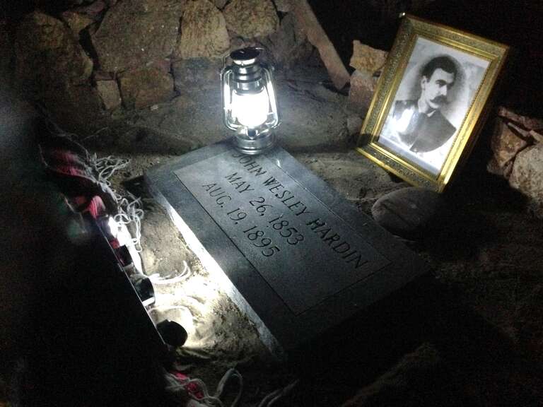 John Wesley Hardin's grave on Day of the Dead in 2013.