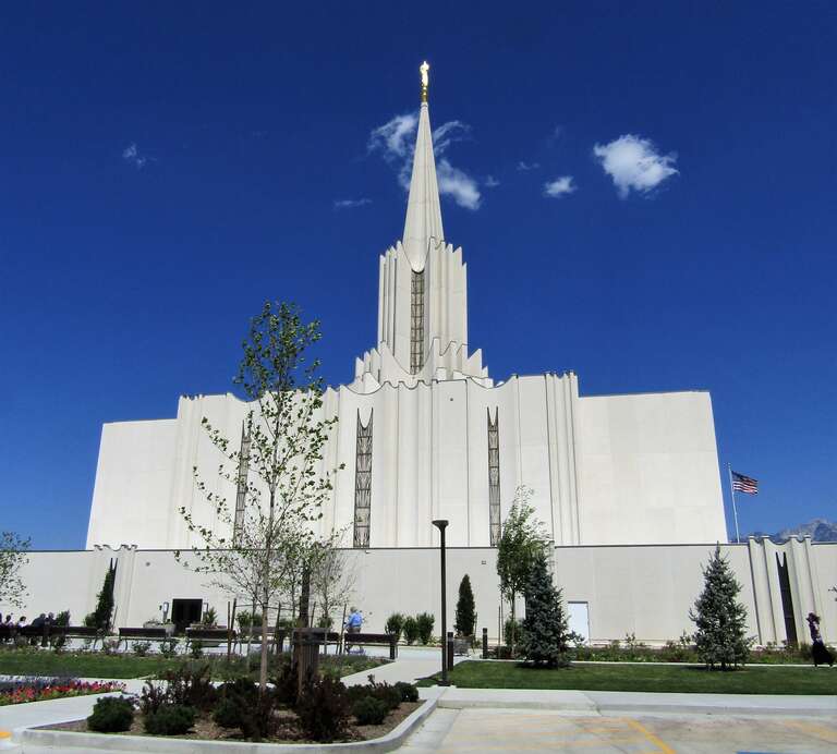 LDS temple in South Jordan, Utah.