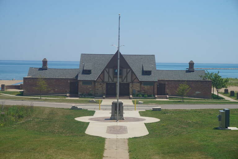 The Simmons Island Beach House in Kenosha, Wisconsin (United States).