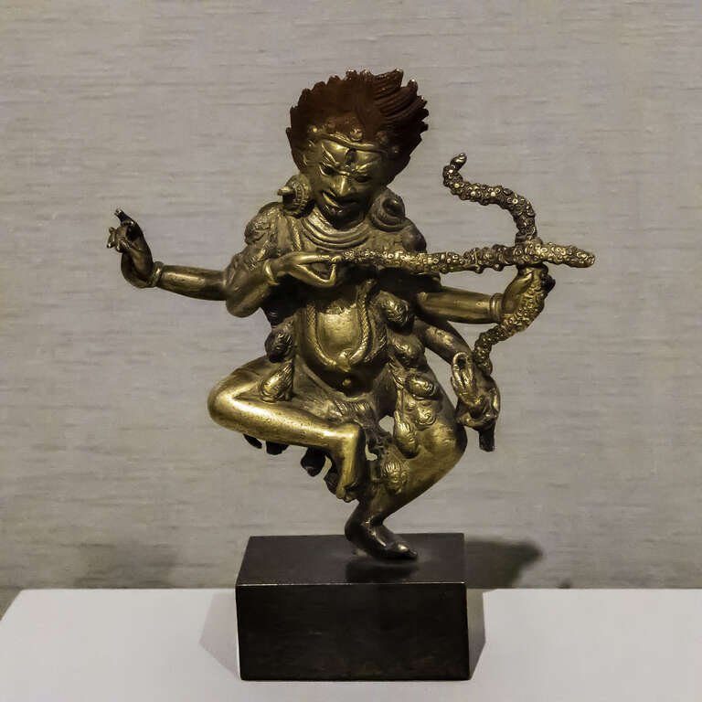 500px provided description: Kurukulla, the goddess of power, is a protector of Buddhism.

The Honolulu Museum of Art in Honolulu, Hawaii [#religion ,#statue ,#art ,#asia ,#sculpture ,#buddhism ,#bronze ,#power ,#fine art ,#tibet ,#goddess ,#deity