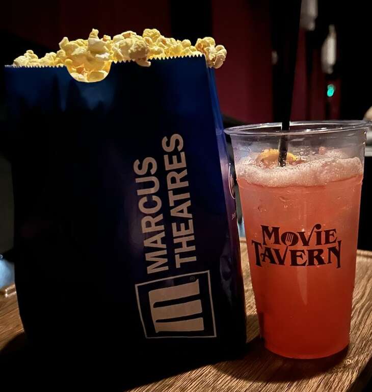 Marcus Theatres Movie Tavern Hulen Mall Popcorn and Drink