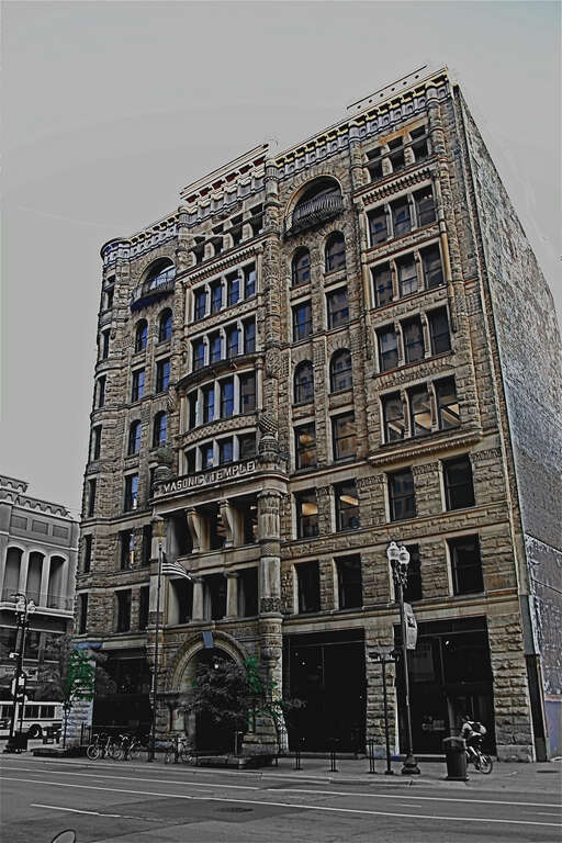 Masonic Temple, 528 Hennepin Ave. Minneapolis. The Hennepin Center for the Arts (HCA) was built in 1888 as a Masonic Temple. The structure was built by Long and Kees in the Richardsonian Romanesque architectural style.[2] In 1978, it was purchased