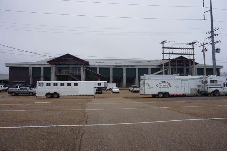 The Kirk Fordice Equine Center at the Mississippi State Fairgrounds in Jackson, Mississippi (United States).
