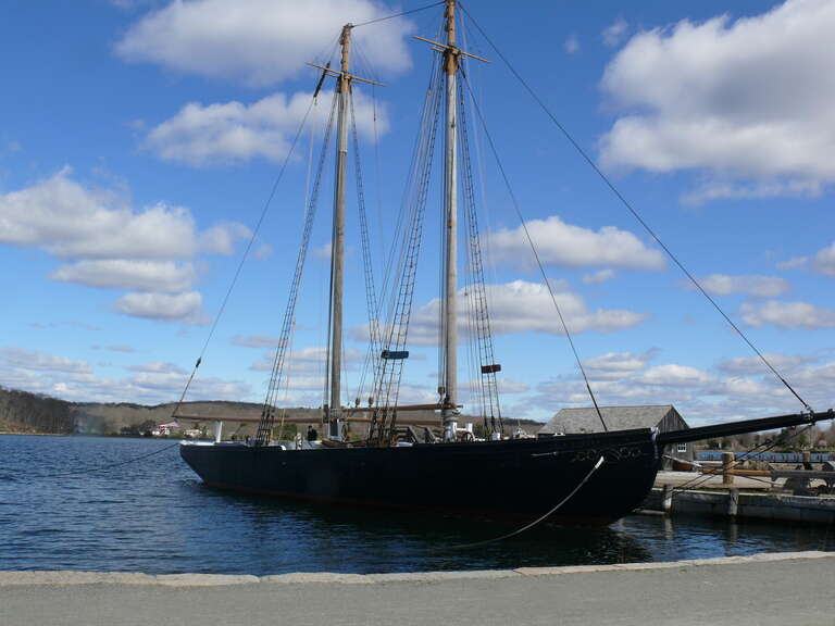 Fishing Schooner L.A. Dunton  built in 1921 in Mystic Seaport, Mystic, CT.