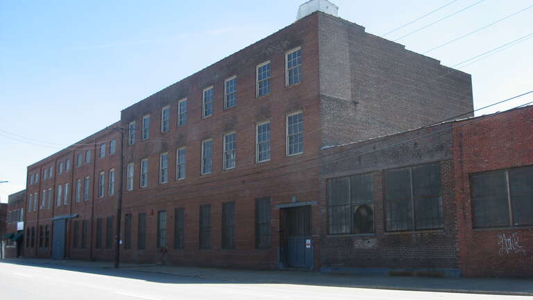 Front of the National Foundry and Machine Company, located at 1402 W. Main Street (U.S. Route 31) in Louisville, Kentucky, United States.  Built in 1895, it is listed on the National Register of Historic Places.
