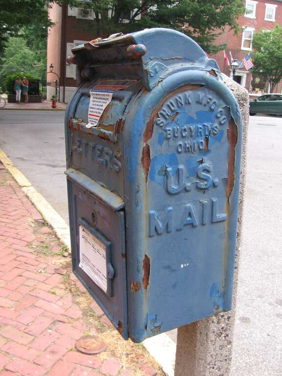 Old mail box, Newcastle, Delaware