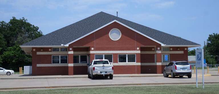 Stroud Post Office, located at 601 W. Main St., Stroud, OK.