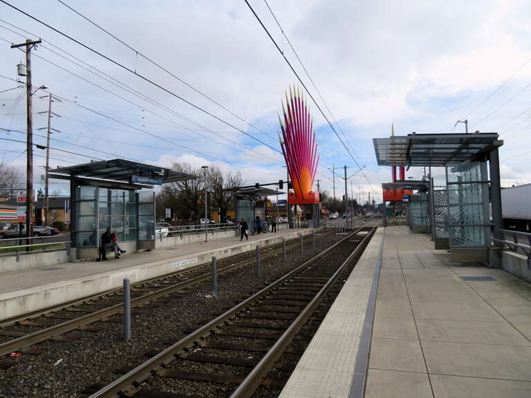 Rockwood/East 188th Avenue station in February 2018