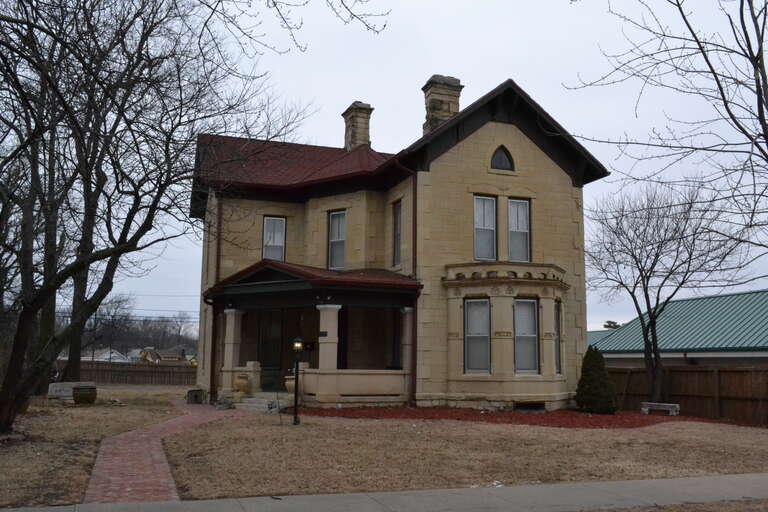 John Sargent House in Topeka, Kansas. Listed on the National Register of Historic Places.