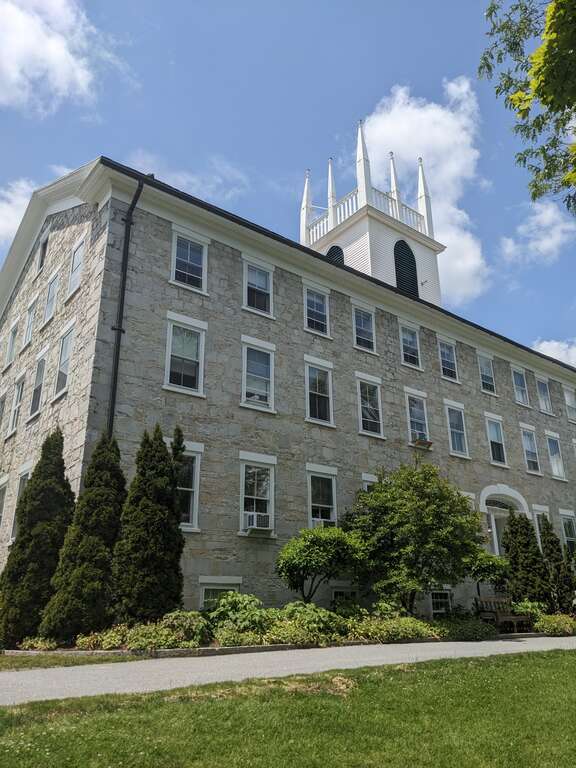 Seminary Building on Burr and Burton Academy campus at 57 Seminary Avenue in Manchester, Vermont.