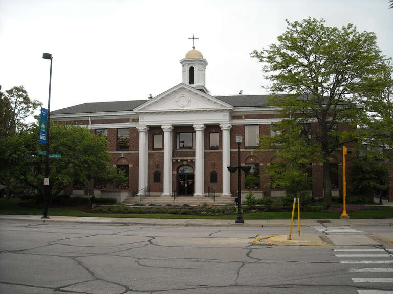 Skokie Village Hall building, Skokie, Illinois, USA