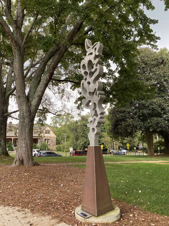 Smoke sculpture, Roswell Town Square, Roswell, Georgia USA