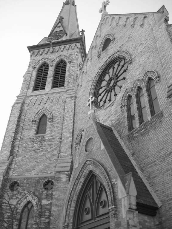 St. Lukes Episcopal Church in Racine, Wisconsin. It is listed on the National Register of Historic Places as St. Luke's Episcopal Church, Chapel, Guildhall, and Rectory.