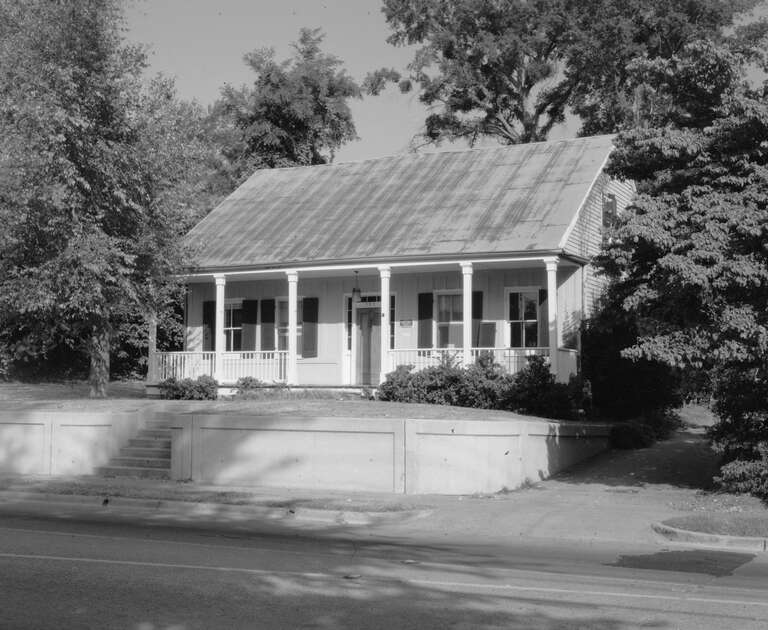 Front of the Stietenroth House, located at 504 S. Canal Street in Natchez, Mississippi, United States.  Built circa 1871, it is part of the Natchez National Historical Park.  It is also a contributing property to the Natchez Bluffs and Under-the-Hill