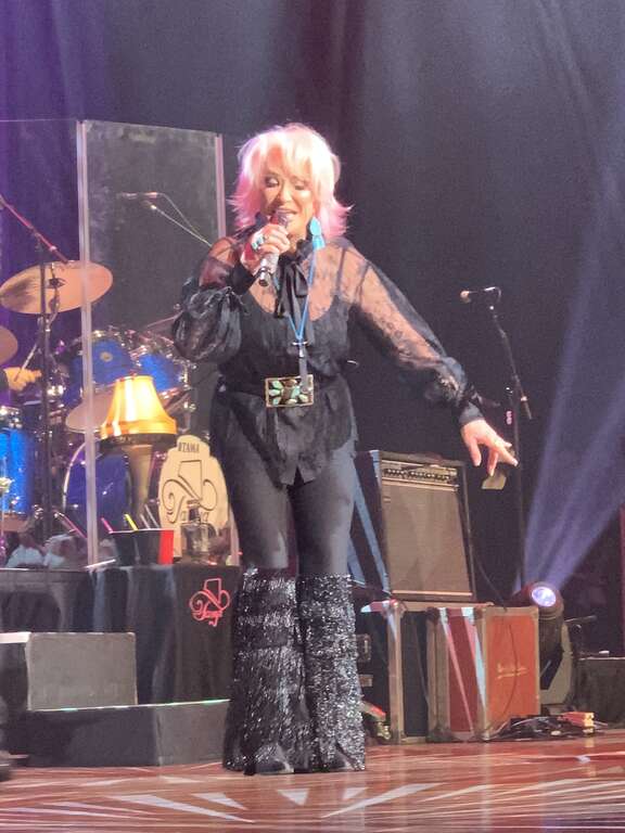 Tanya Tucker performing at Ryman Auditorium in Nashville, Tennessee, on January 12, 2020.