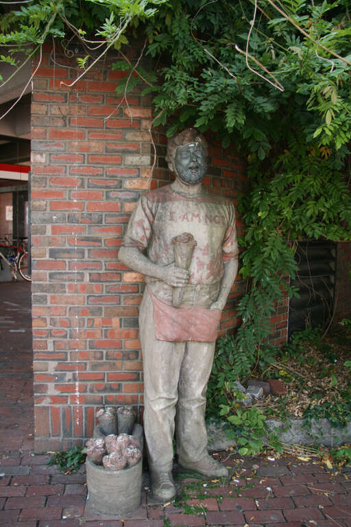 Part of the Ten Figures installation in Davis Square, seen in October 2009