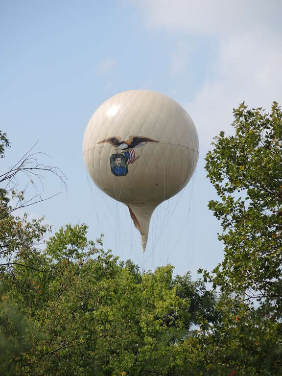 The &quot;Intrepid&quot;, a replica military observation balloon of the en:Union Army Balloon Corps at en:Genesee Country Village and Museum.