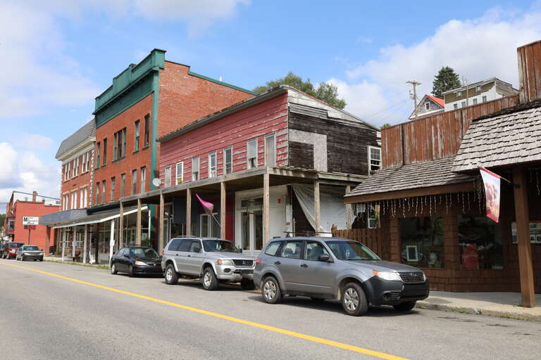 Thomas Commercial Historic District in Thomas, West Virginia in 2020