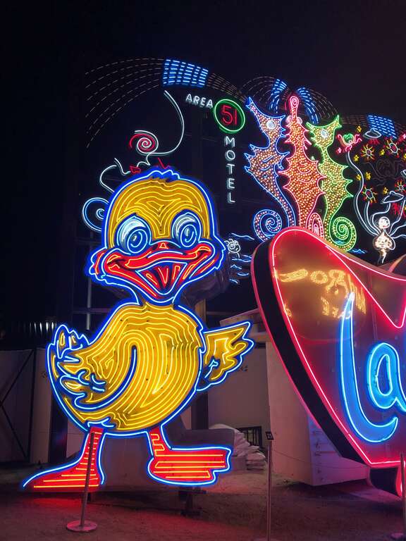 Ugly Duckling Car Sales sign at the Neon Boneyard