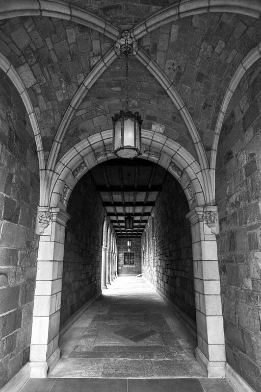 500px provided description: View down a hall of the University of Michigan Law Quad

Visit my &amp;lt;a href="www.smart-art.org"&amp;gt;website&amp;lt;/a&amp;gt; for more creative work outside of photography. [#city ,#contrast ,#architecture ,#black and white