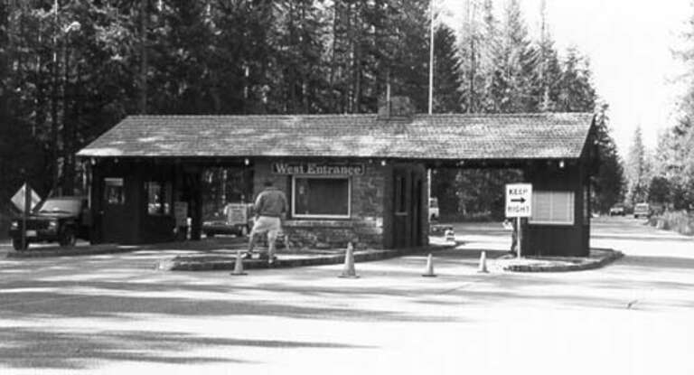 West Entrance Station, Glacier National Park, Montana, USA