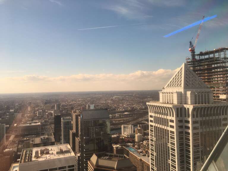A view of West Philadelphia from the One Liberty Observation Deck.